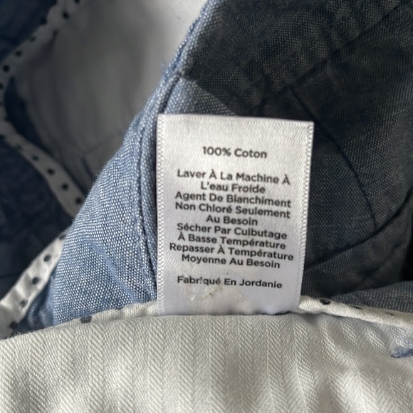 Talbots Chambray Perfect Short Blue 10P - Picture 7 of 7